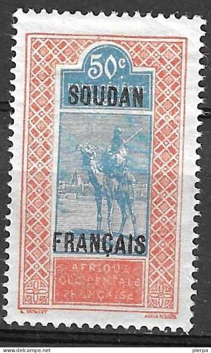 FRENCH SOUDAN - 1921 - DEFINITIVE OVERPRINTED -C.50 - MINT MH* (YVERT 32 - MICHEL 37) - Used Stamps