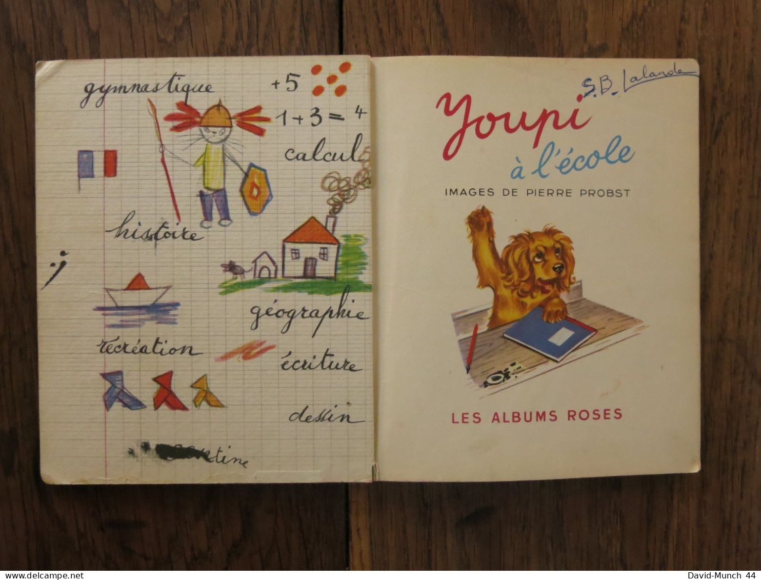 Youpi à L'école De Pierre Probst. Les Albums Roses, Hachette. 1957 - Hachette