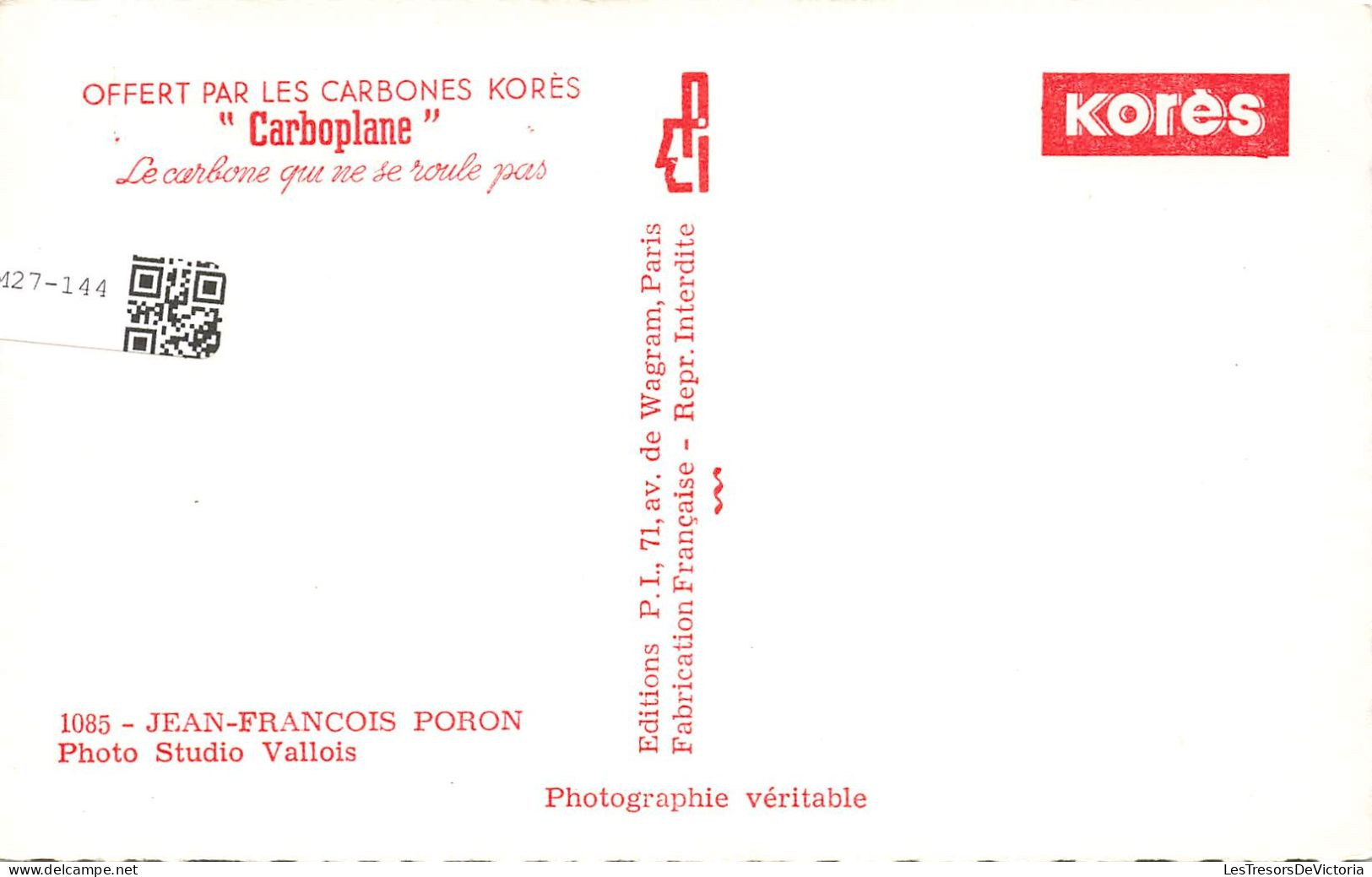 CELEBRITE - Jean-François Poron - Acteur Français - Carte Postale - Autres & Non Classés
