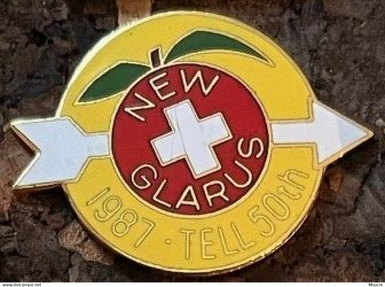 CLUB DE TIR A L'ARC - NEW GLARUS - 1987 / TELL 50TH - GLARIS - SUISSE - POMME - APPEL - APFEL - MELA - EGF -   (33) - Archery