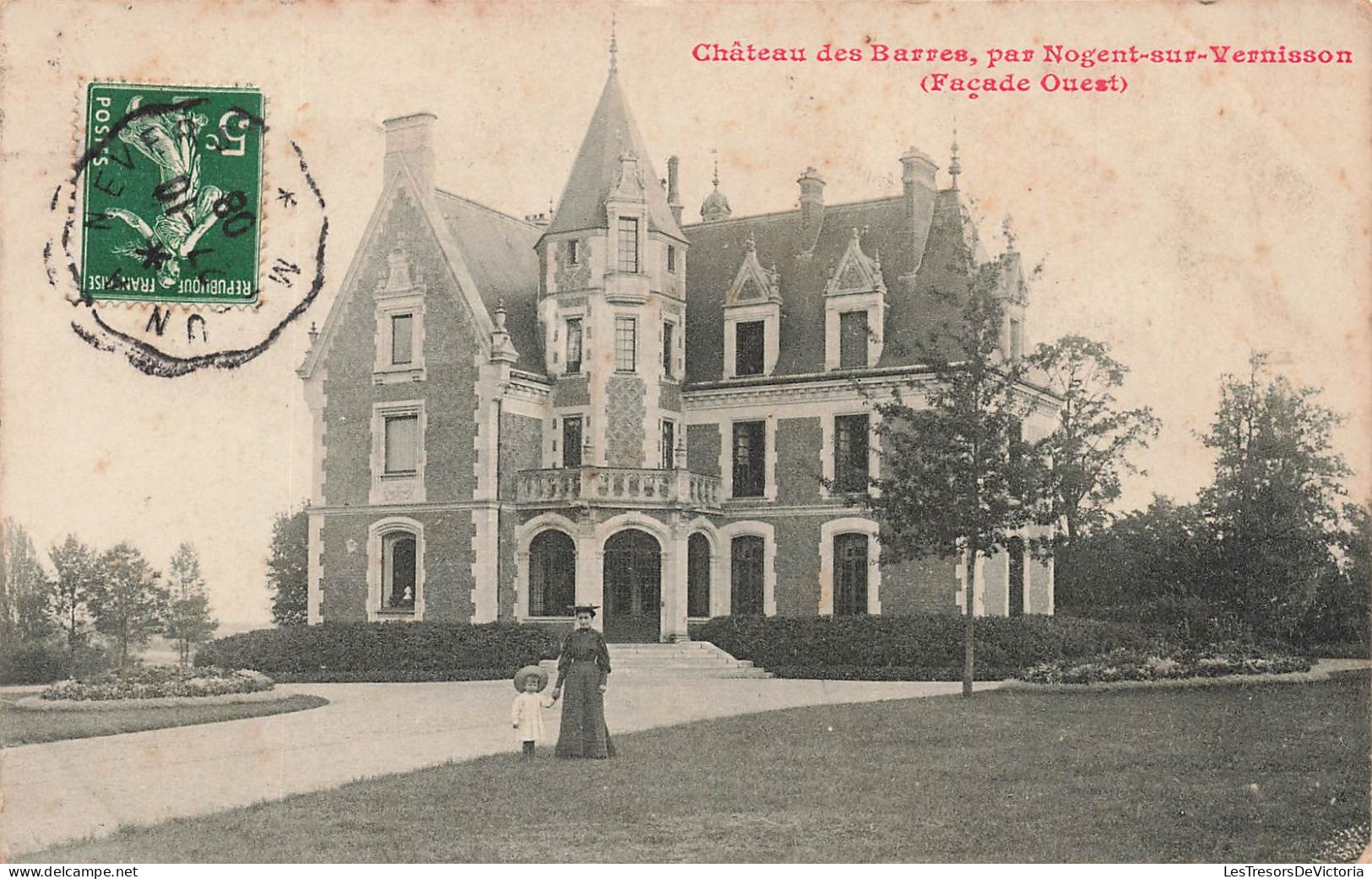 BATIMENTS ET ARCHITECTURE - Vue Générale Du Château Des Barres - Façade Ouest - Carte Postale Ancienne - Châteaux