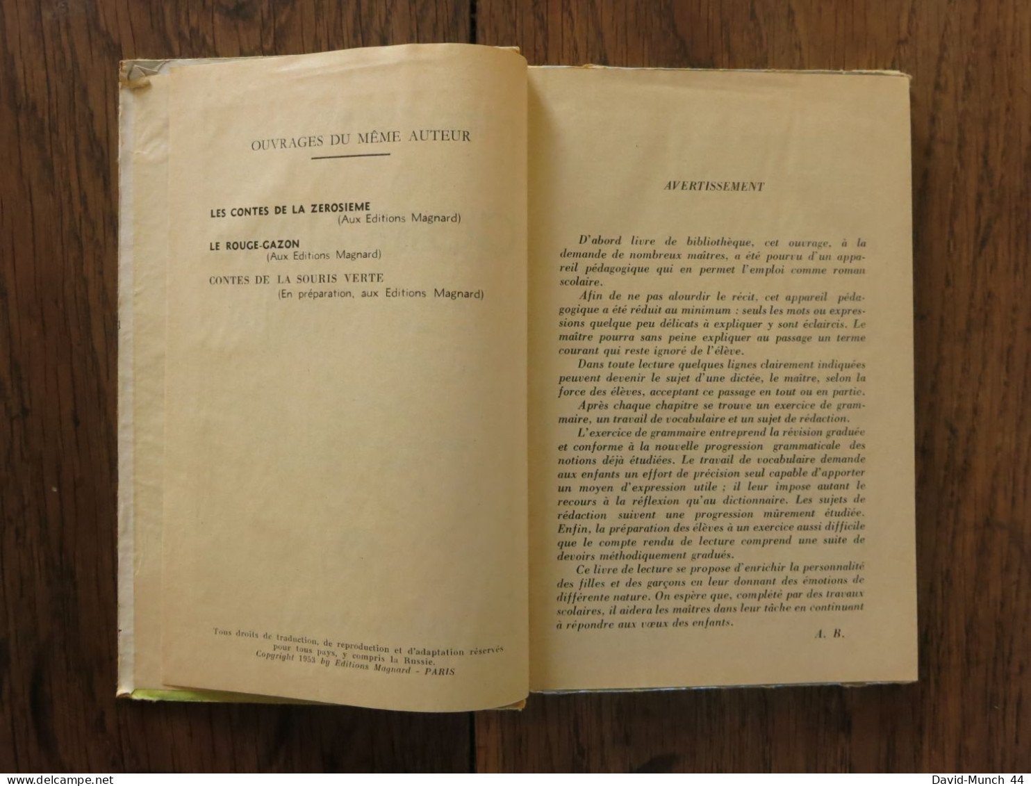 Gobe-Lune, Lecture Suivie: Cours Moyen (1re Et 2e Année) De André Baruc. Magnard. 1953 - 6-12 Ans