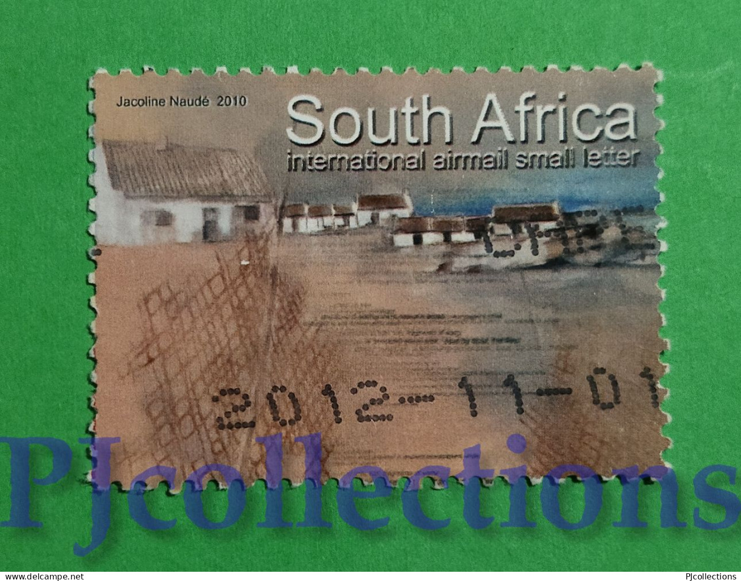 S823- SOUTH AFRICA 2010 INTERNATIONAL AIRMAIL SMALL LETTER USATO - USED - Usati