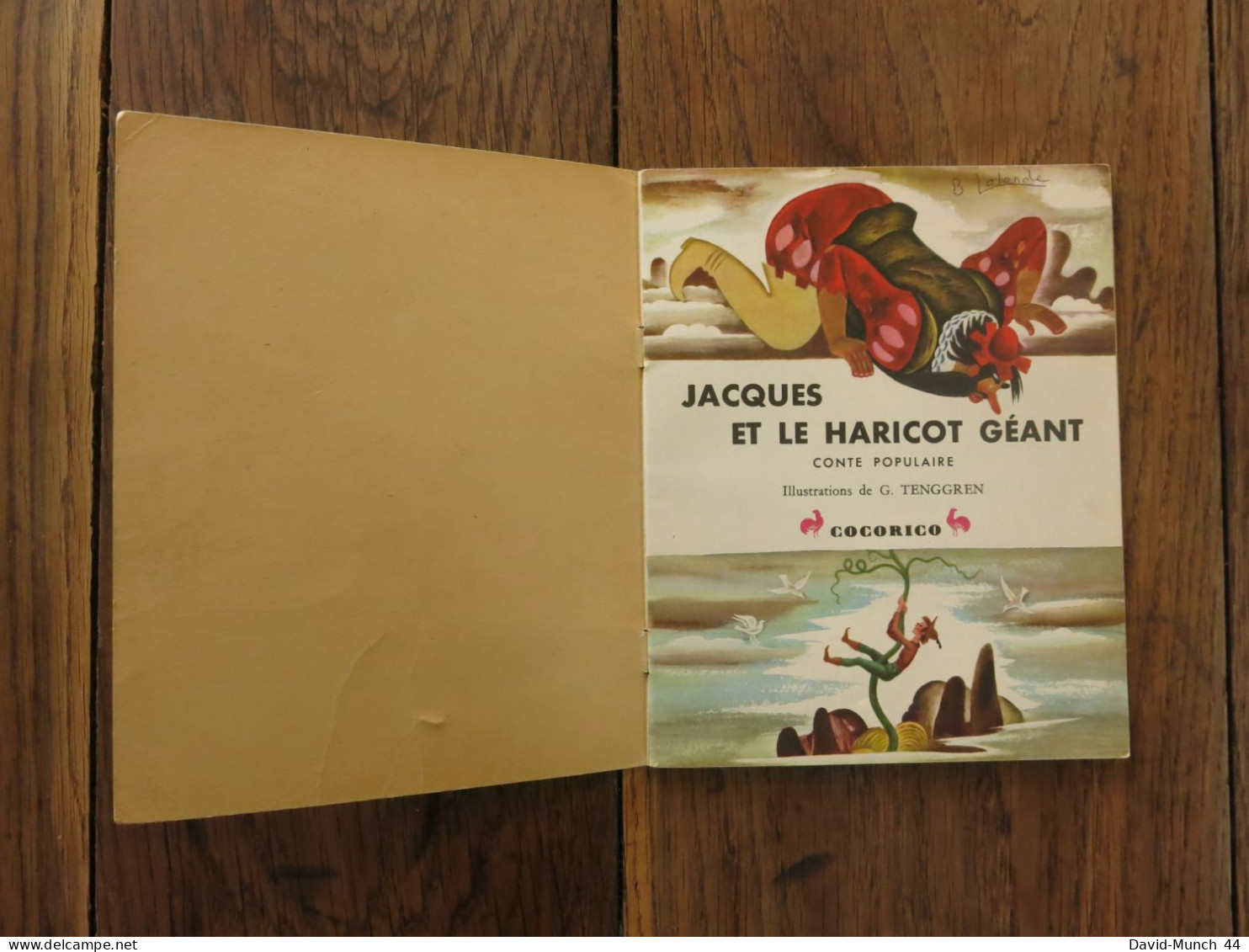 Jacques Et Le Haricot Géant Illustré Par Gustaf Tenggren. Les éditions Cocorico, Un Petit Livre D'argent. 1956 - Märchen