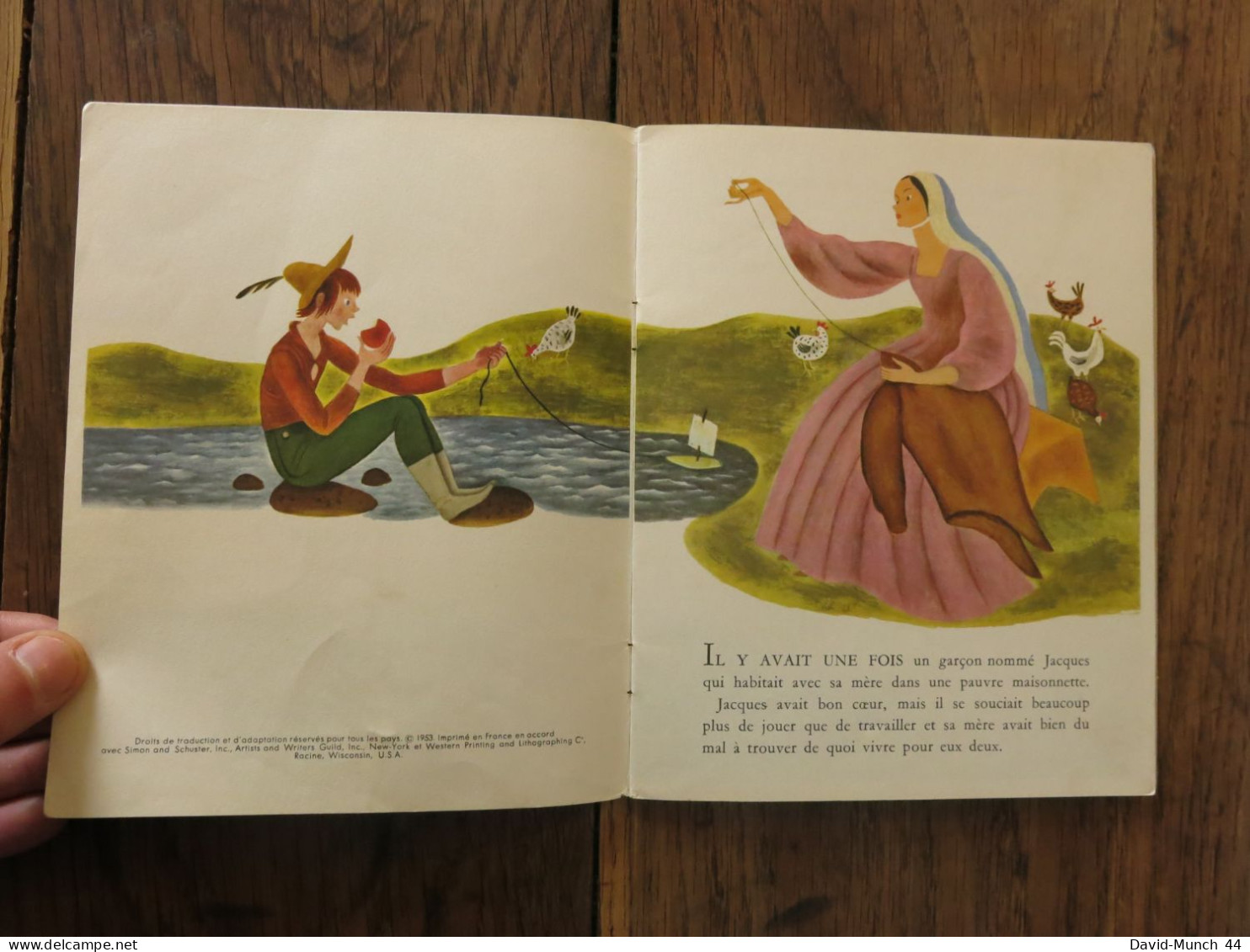 Jacques Et Le Haricot Géant Illustré Par Gustaf Tenggren. Les éditions Cocorico, Un Petit Livre D'argent. 1956 - Märchen