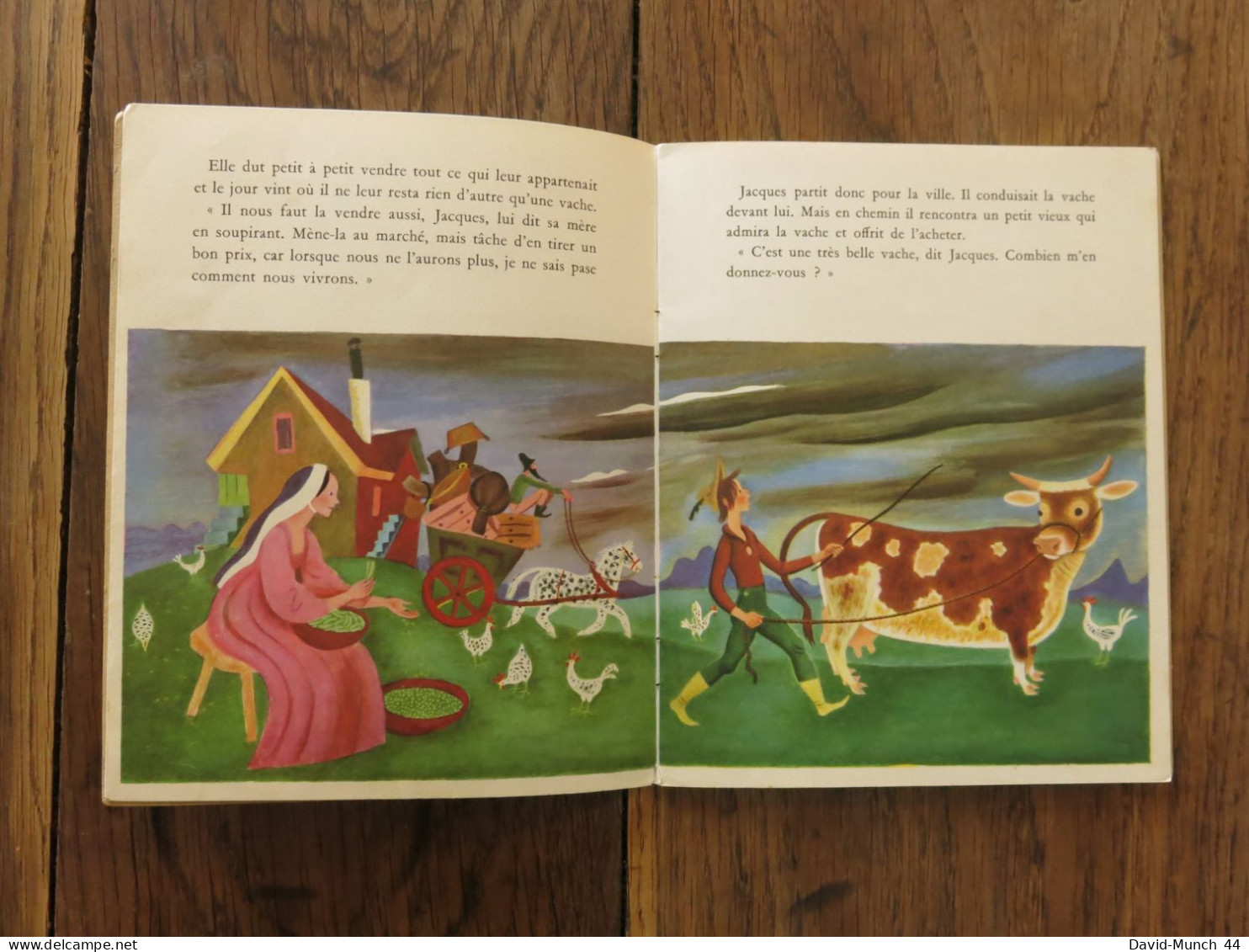 Jacques Et Le Haricot Géant Illustré Par Gustaf Tenggren. Les éditions Cocorico, Un Petit Livre D'argent. 1956 - Märchen