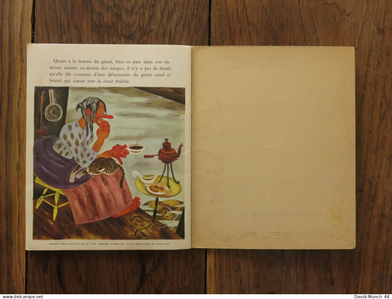 Jacques et le haricot géant illustré par Gustaf Tenggren. Les éditions Cocorico, un petit livre d'argent. 1956