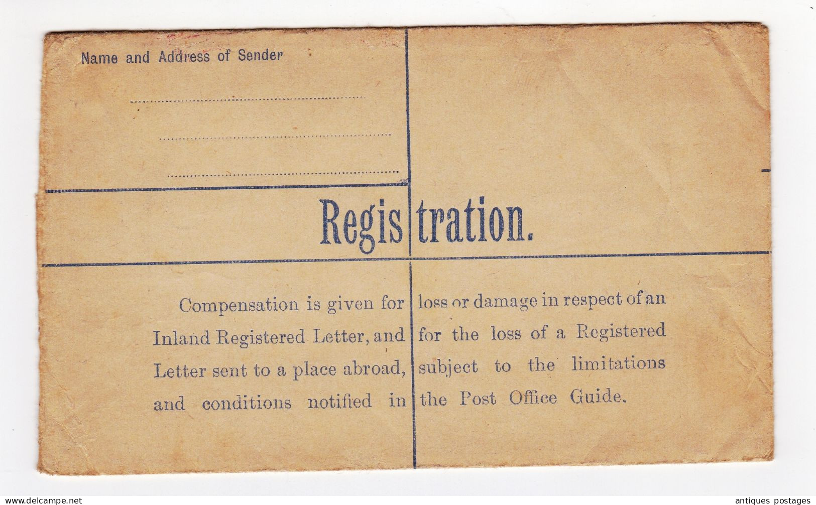 Registered Letter Paddington Anvers Antwerpen Belgique REGISTRATION THREE PENCE - POSTAGE THREE HALFPENCE (4 1/2)