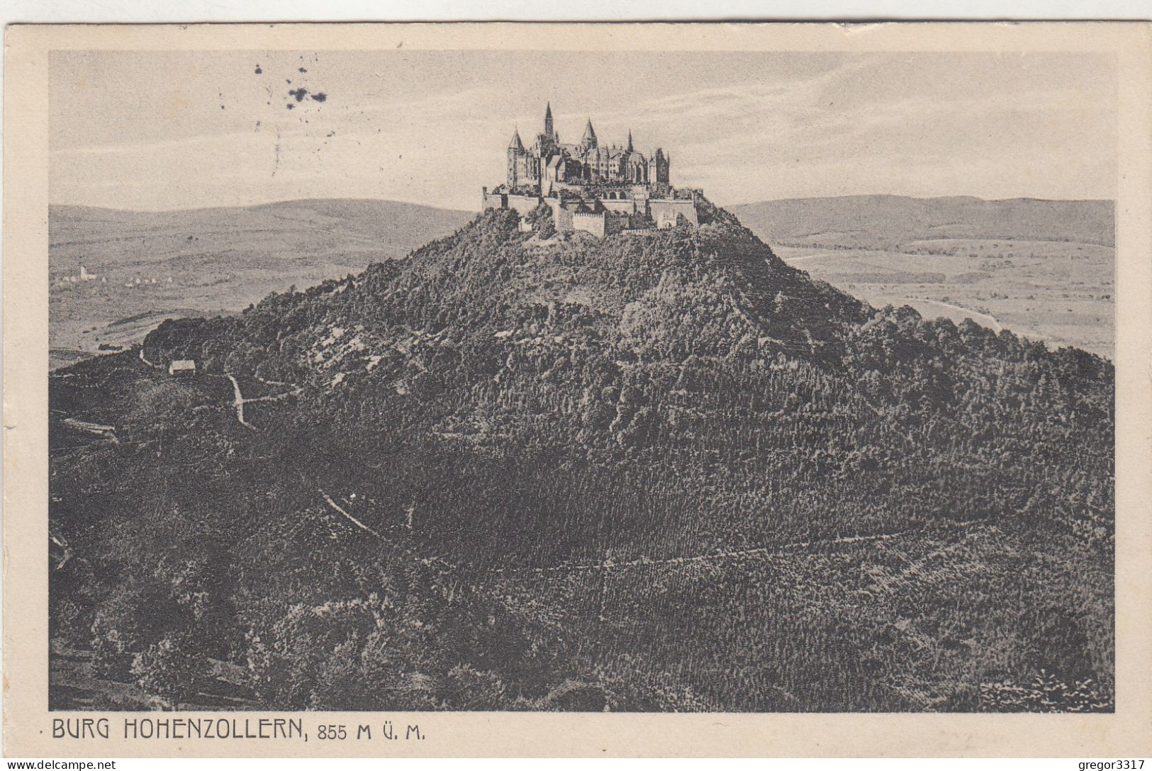 D9868) BURG HOHENZOLLERN - 26.6.1918 - Hechingen