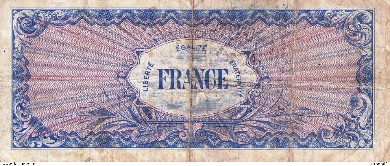 50 FRANCS VERSO FRANCE TYPE 1945 N° 01306885 SANS N° DE SÉRIE BILLET DU TRÉSOR VENDU EN L'ETAT IMPRESSION AMÉRICAINE - 1945 Verso Francés