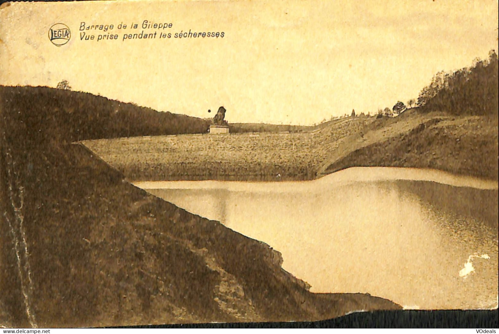 Belgique - Liège -  Gileppe (Barrage) - Barrage De La Gileppe - Vue Prise Pendant Les Sécheresse - Gileppe (Dam)