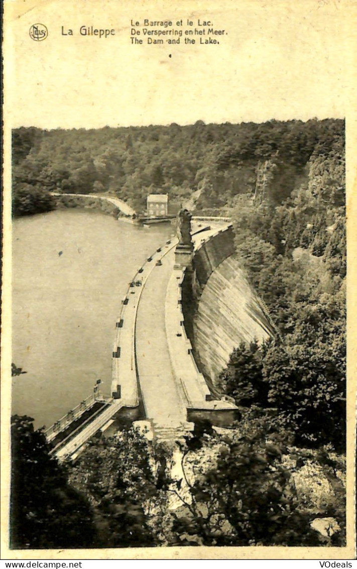 Belgique - Liège -  Gileppe (Barrage) - Le Barrage Et Le Lac - Gileppe (Stuwdam)