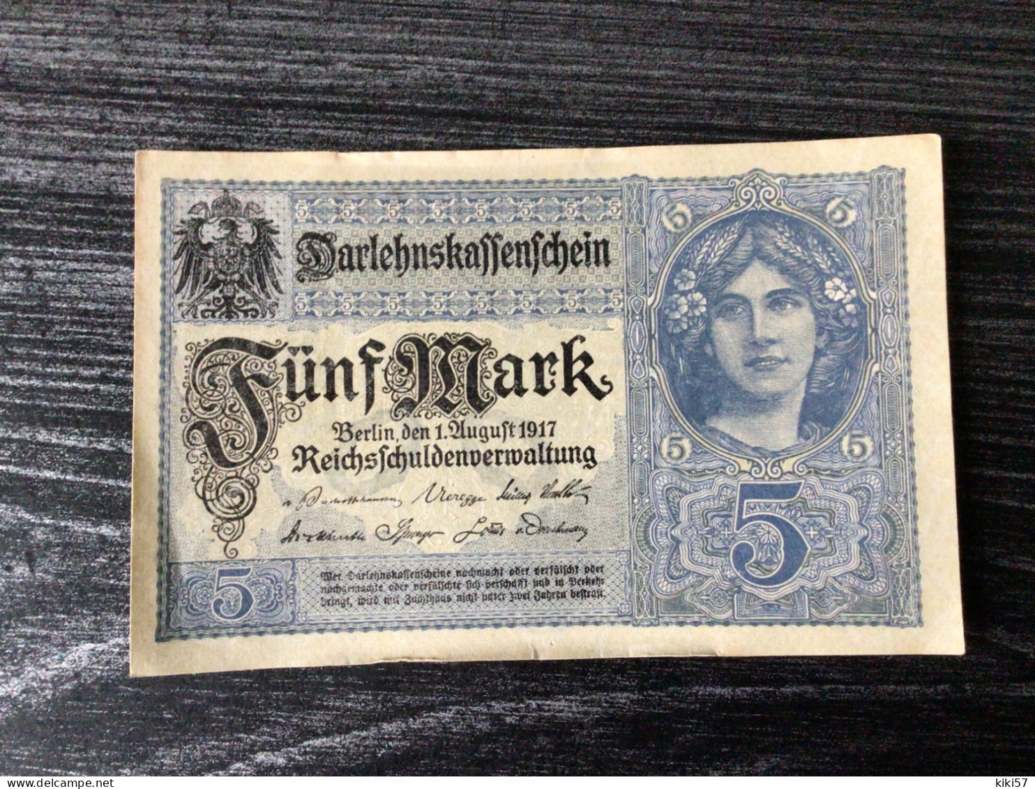 ALLEMAGNE Billet De 5 Mark 1917 Jamais Circulé - 5 Mark