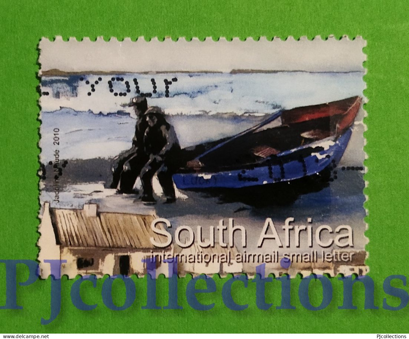 S826- SUD AFRICA - SOUTH AFRICA 2010 INTERNATIONAL AIRMAIL SMALL LETTER USATO - USED - Gebruikt