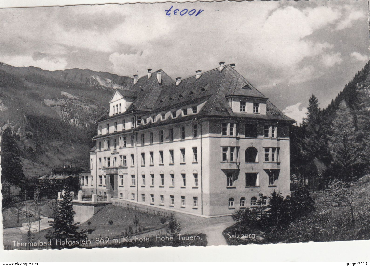 D9883) Thermalbad HOFGASTEIN 869m - Kurhotel HOHE TAUERN - Alte S/W FOTO AK - Bad Hofgastein