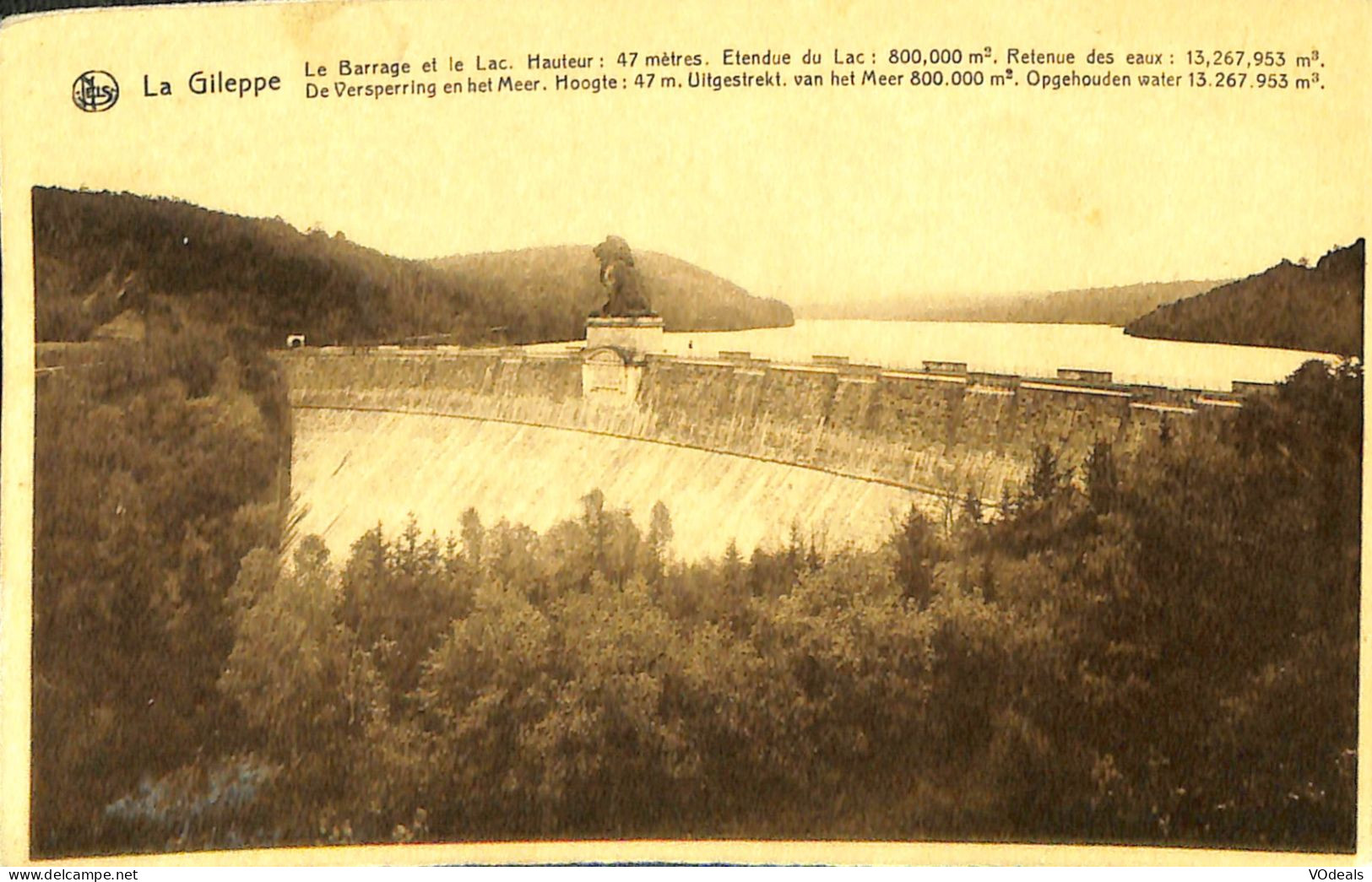 Belgique - Liège -  Gileppe (Barrage) - Le Barrage Et Le Lac - Gileppe (Barrage)