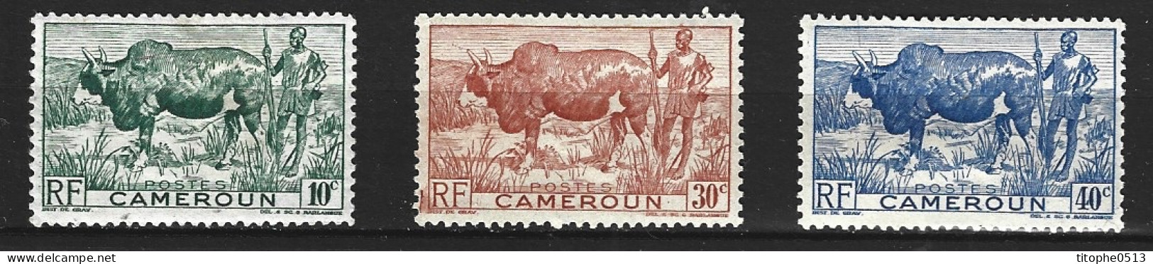 CAMEROUN. N°276-8 De 1946. Boeuf à Bosse. - Vaches