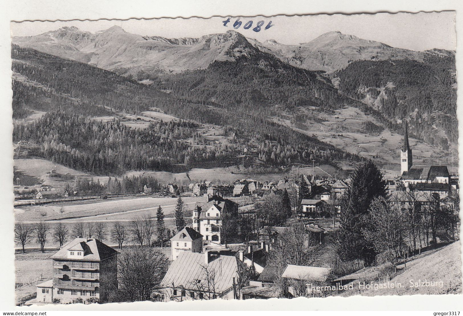 D9889) Thermalbad HOFGASTEIN Salzburg - Sehr Schöne S/W HAUS DETAILS Im Vordergrund ALT - Bad Hofgastein