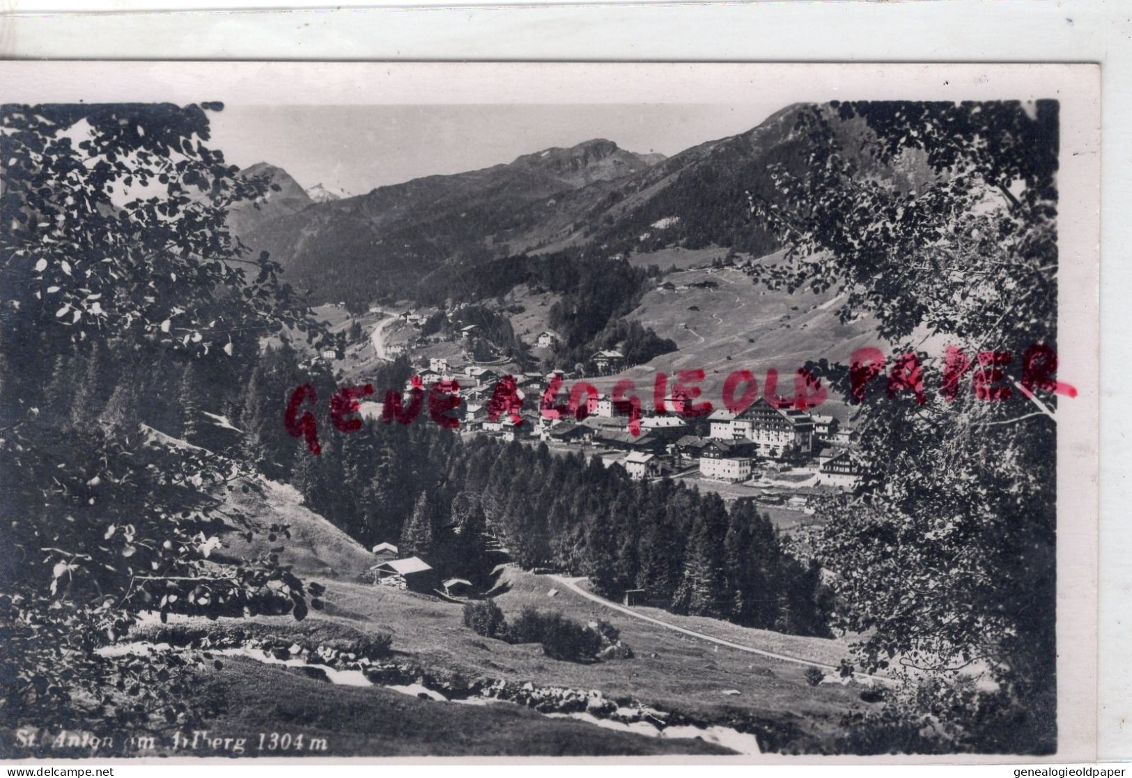 AUTRICHE - ST SAINT ANTON AM ARLBERG - CARTE PHOTO 1953 - St. Anton Am Arlberg