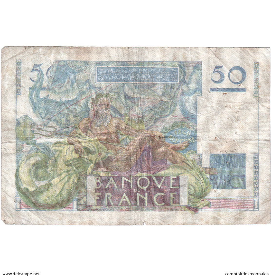 France, 50 Francs, Le Verrier, 1949-05-19, L.137, TB - 50 F 1946-1951 ''Le Verrier''