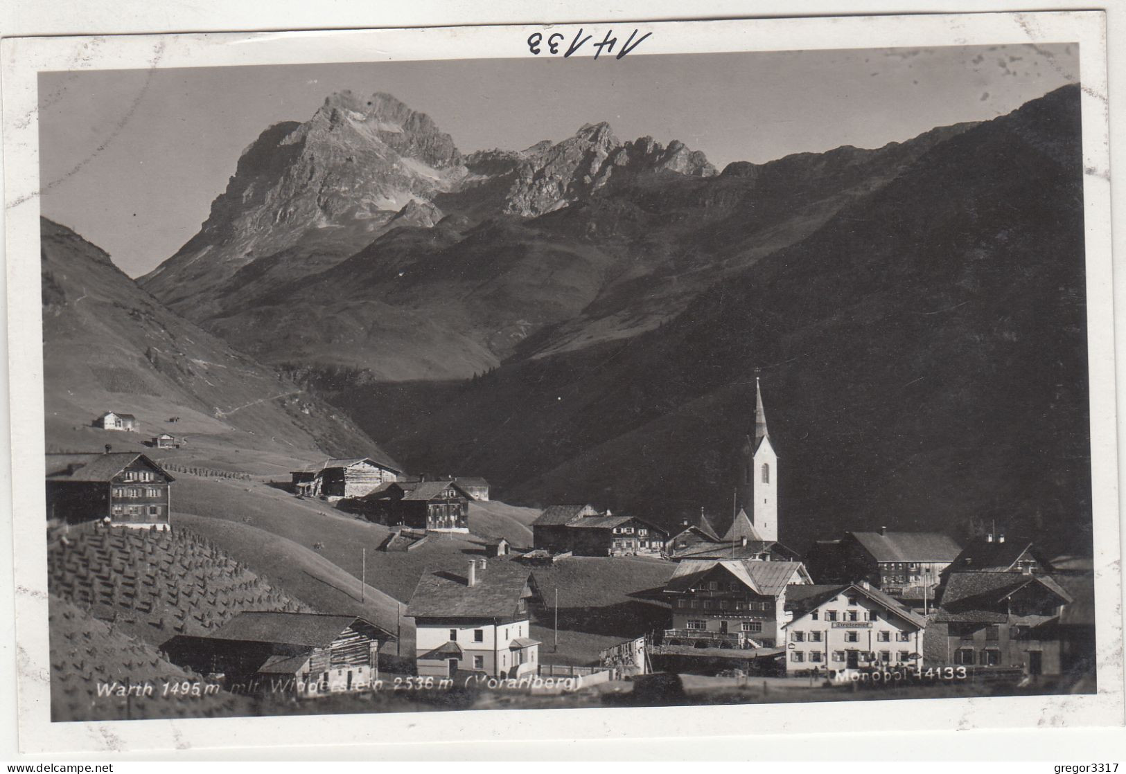 D9898) WARTH Vorarlberg - Kirche Häuser Alte DETAILS - Warth