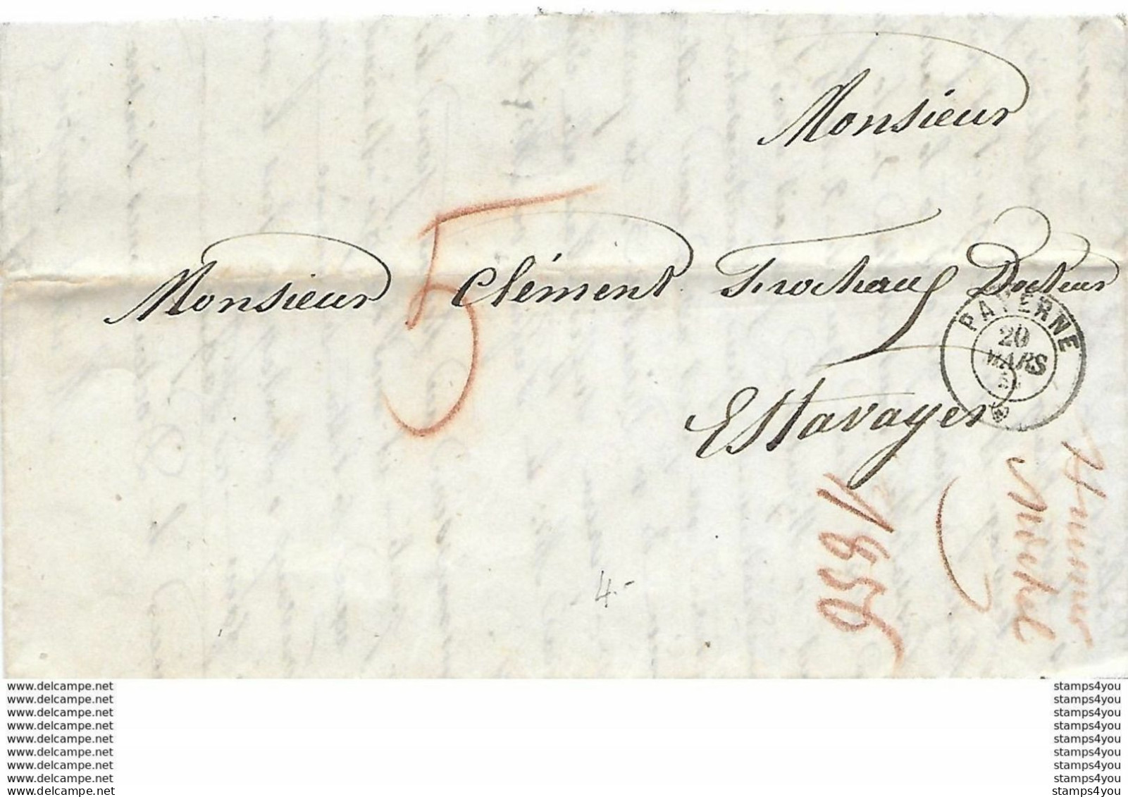 25 - 99 - Lettre Envoyée De Payerne - ...-1845 Prefilatelia