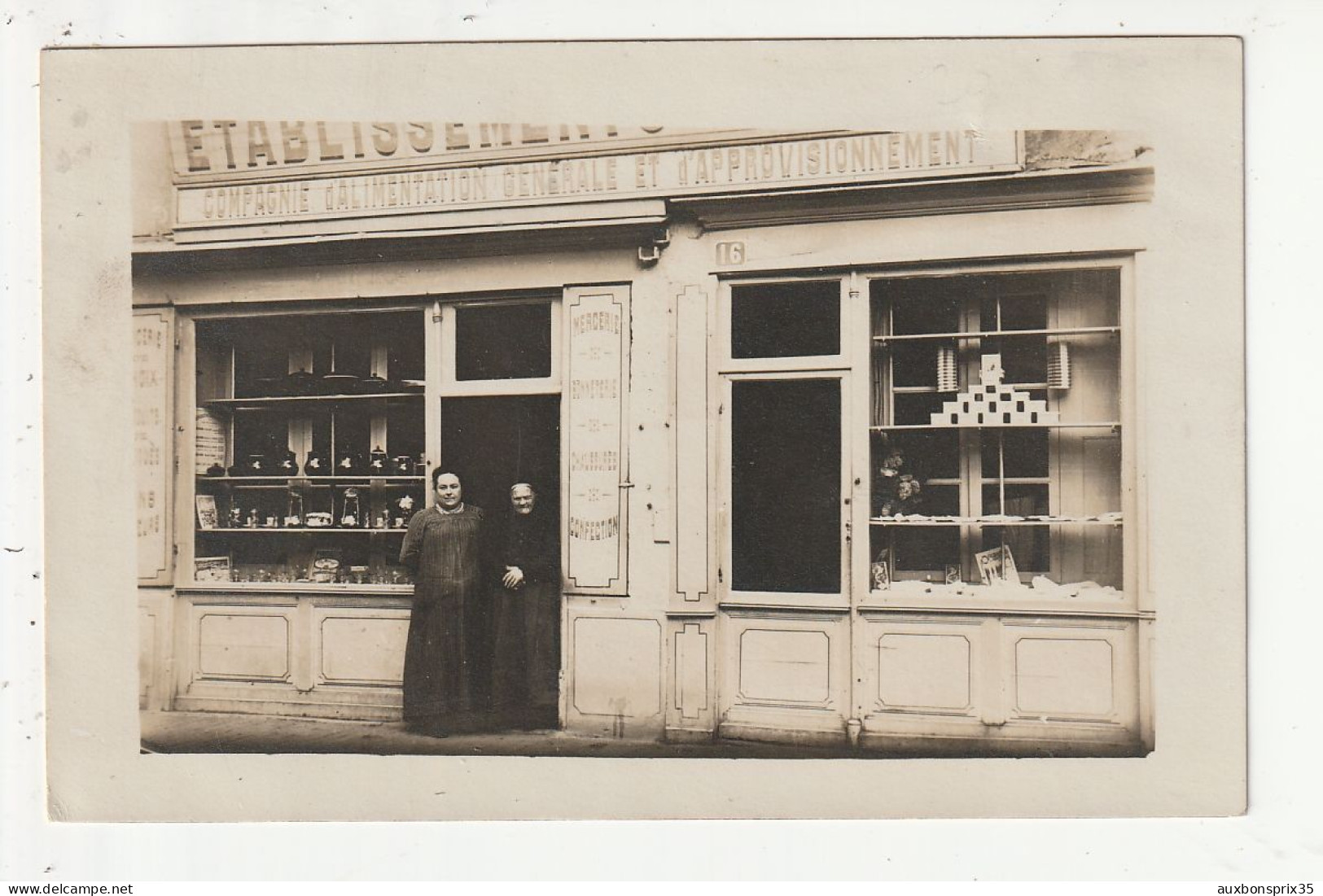 CARTE PHOTO - MAGASIN ALIMENTATION - A Identifier