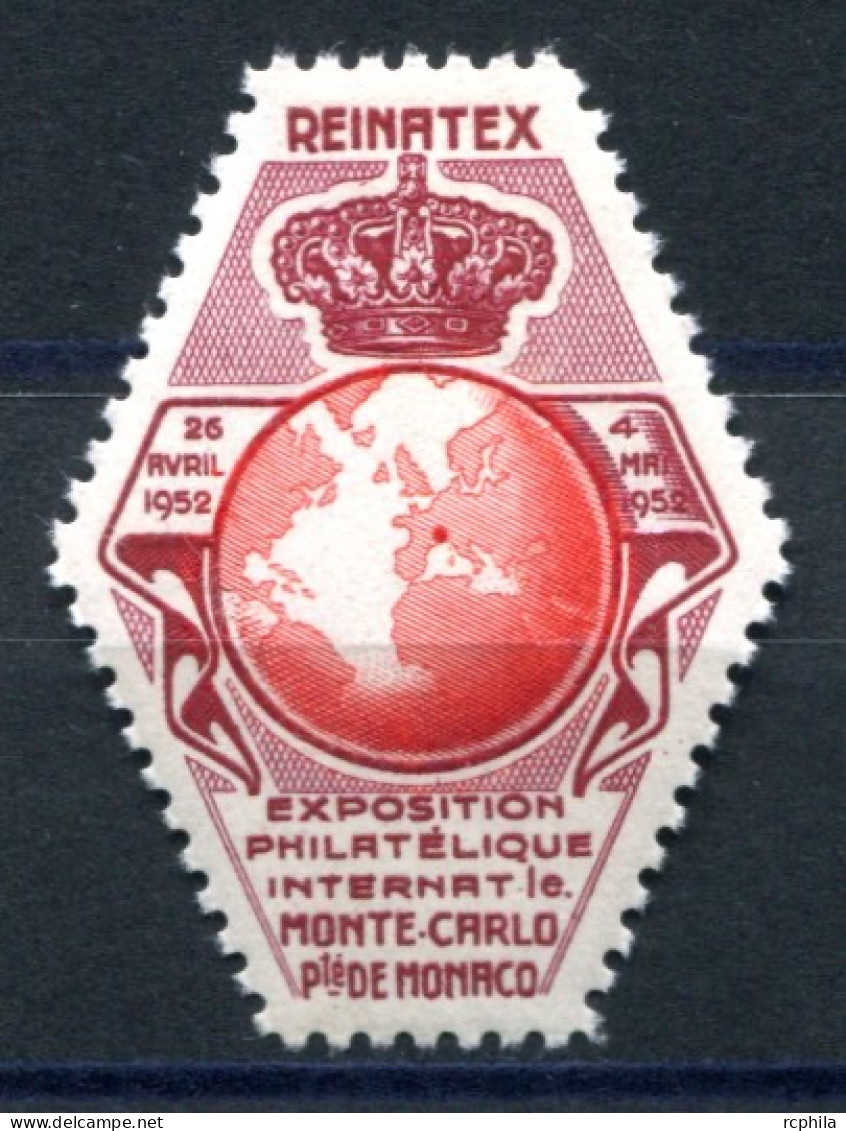 RC 26646 MONACO 1952 REINATEX VIGNETTE DE L'EXPOSITION PHILATELIQUE NEUF ** - Unused Stamps