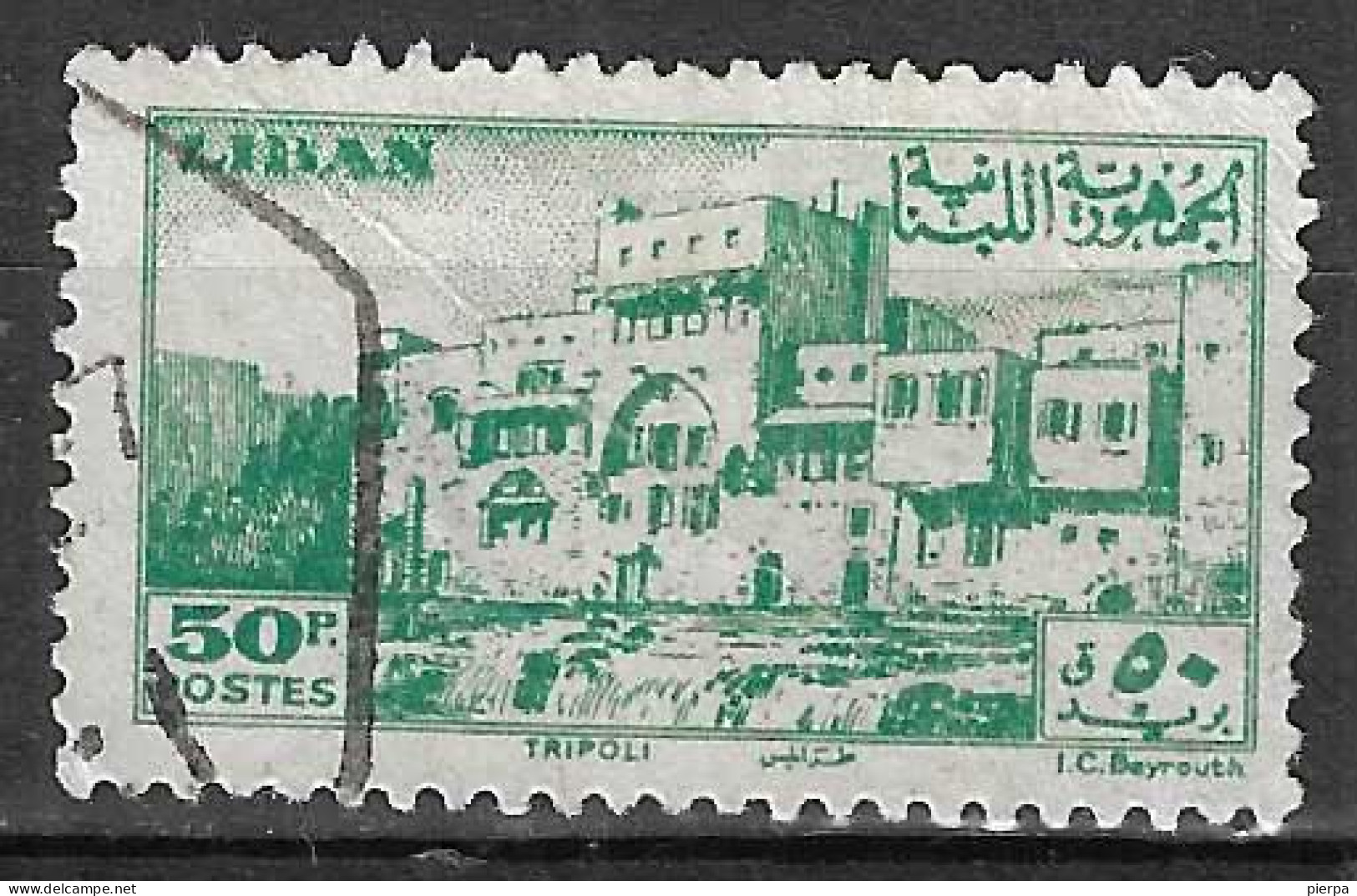 LIBANO - 1947 - TRIPOLI - P. 50 - CANCELLED ( YVERT  28 - MICHEL 359) - Lebanon