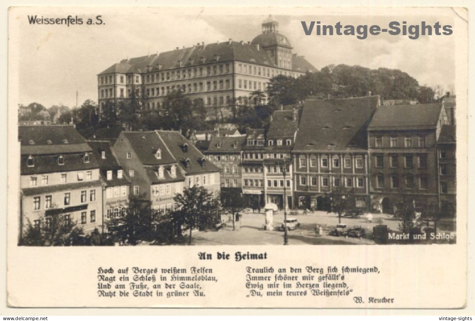 Weißenfels A.d. Saale: Markt Und Schloß (Vintage RPPC) - Weissenfels