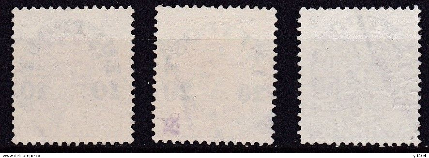 SE608 – SUEDE – SWEDEN – 1920 – OFFICIAL STAMPS OVERPRINTED – Y&T 1/3 USED 51 € - Gebraucht