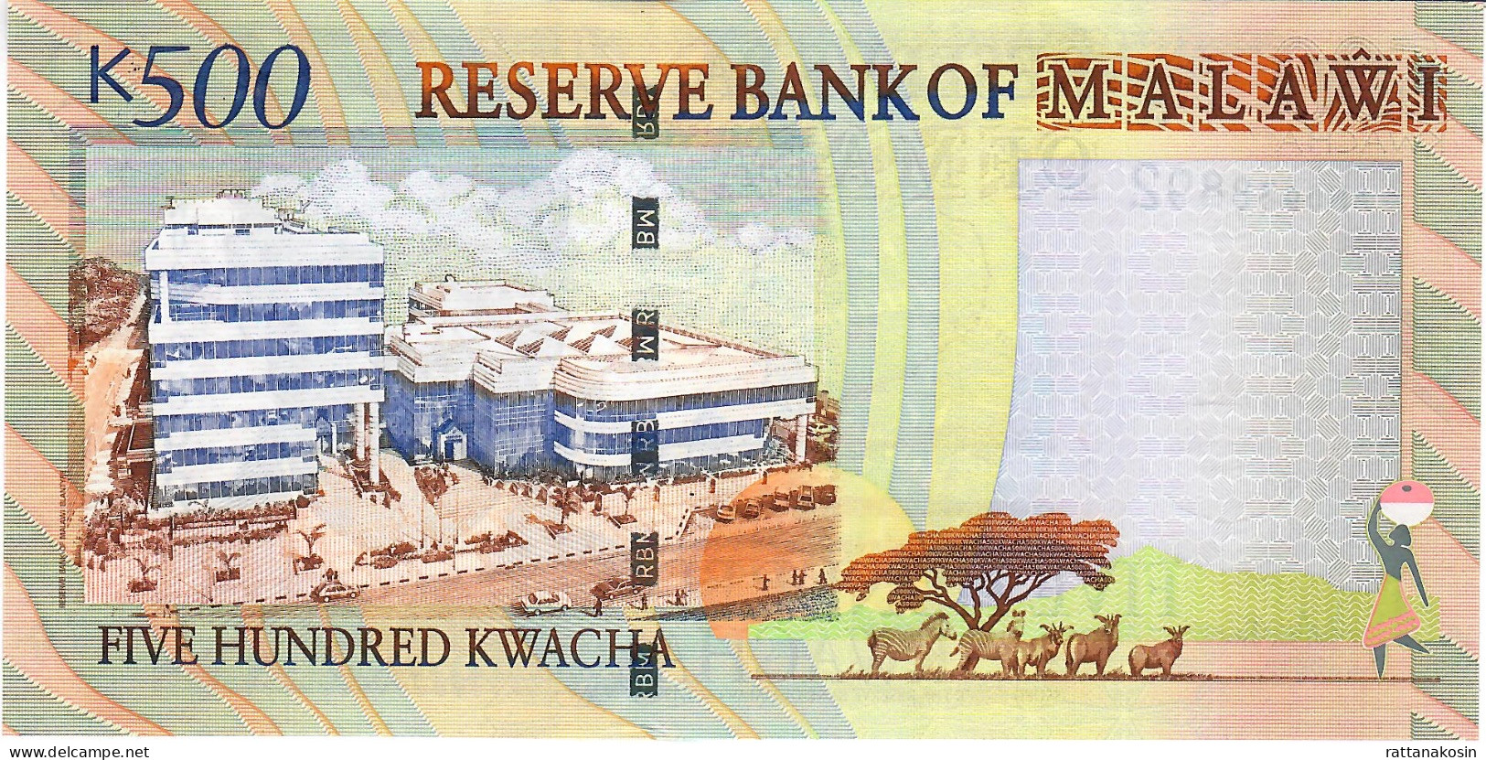MALAWI P56a 500 KWACHA 2005 #AN UNC. - Malawi