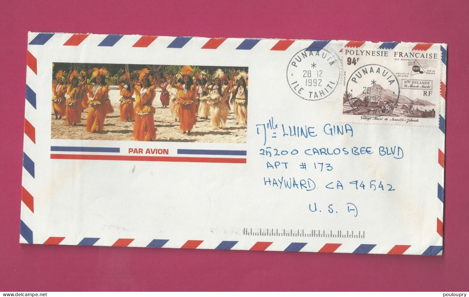 Lettre De 1992 Pour Les EUAN - YT N° 381 - Seul Sur Lettre - Covers & Documents