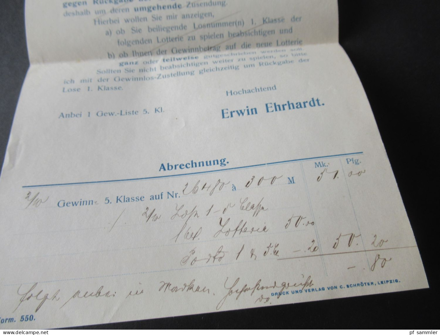 Deutsches Reich Germania Friedensdruck Mi.Nr.86 I Im Postfrischen 8er Block Mit OR (dort Bfestigt!) Auf Lotto-Rechnung - Neufs