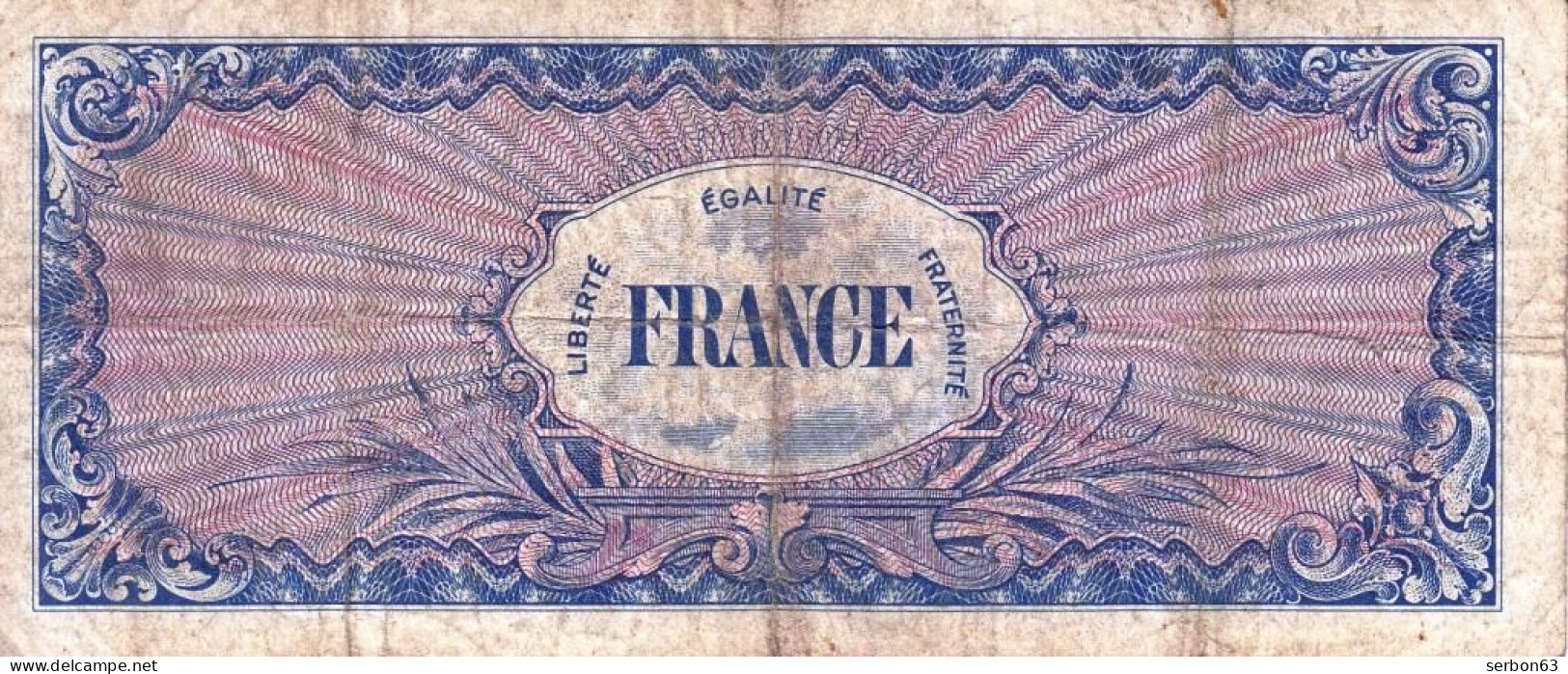 50 FRANCS VERSO FRANCE TYPE 1945 N° 46895380 SÉRIE 2 BILLET DU TRÉSOR VENDU EN L'ETAT IMPRESSION AMÉRICAINE - 1945 Verso Francés