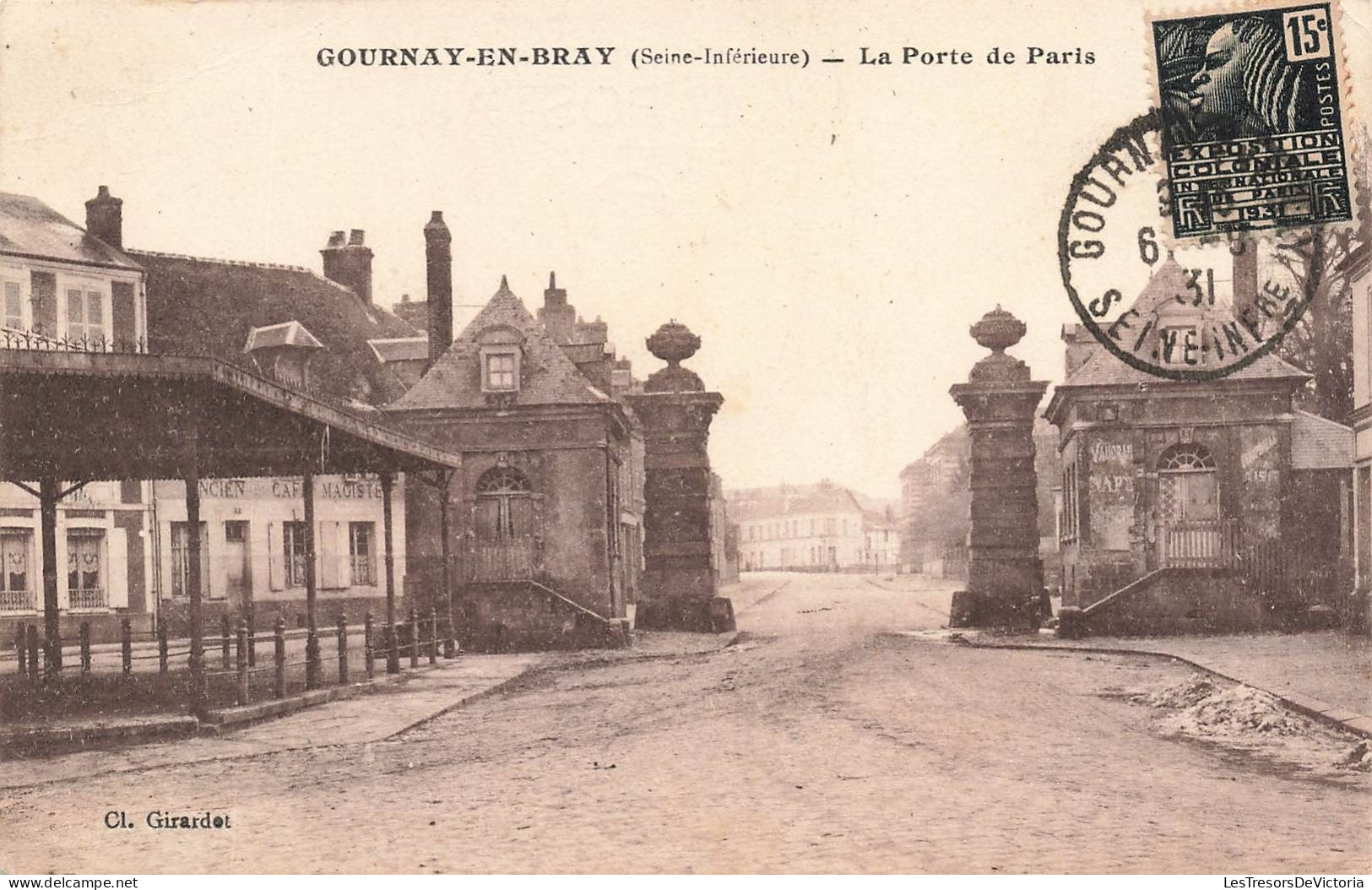 FRANCE - Gournay En Bray - Vue Sur La Porte De Paris -  Carte Postale Ancienne - Gournay-en-Bray