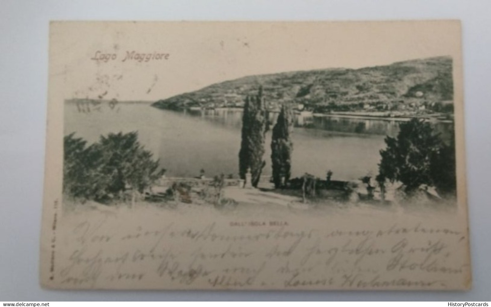 Lago Maggiore, Dall' Isola Bella, 1898 - Luino