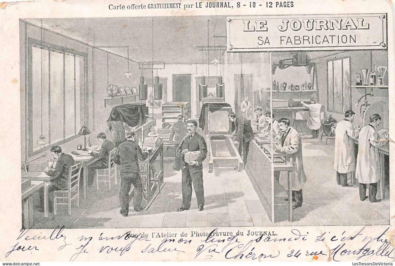 ILLUSTRATEUR - Vue De L'Atelier De Photogravure Du Journal - Carte Postale Ancienne - Sonstige & Ohne Zuordnung