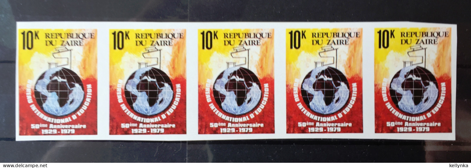 Zaire - 990 - Bloc De 5 - Non Dentelé - Imperforated - Ongetand - Education - 1979 - MNH - Nuevos