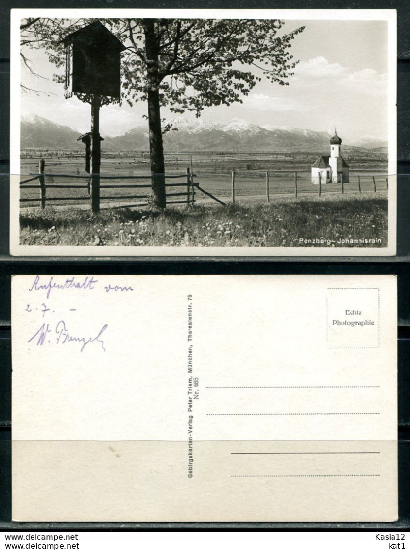 K13010)Ansichtskarte: Penzberg - Johannisrain - Penzberg