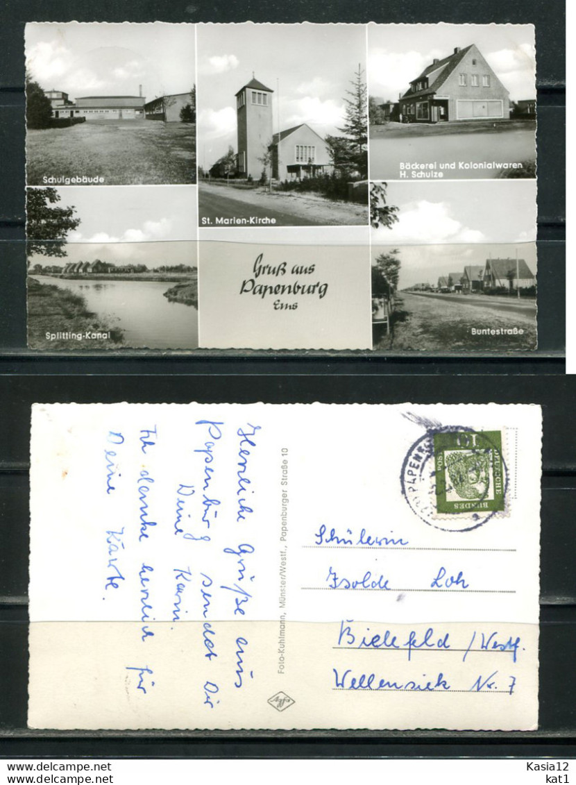 K13164)Ansichtskarte: Papenburg, Mehrbildkarte, Gelaufen 1964 - Papenburg