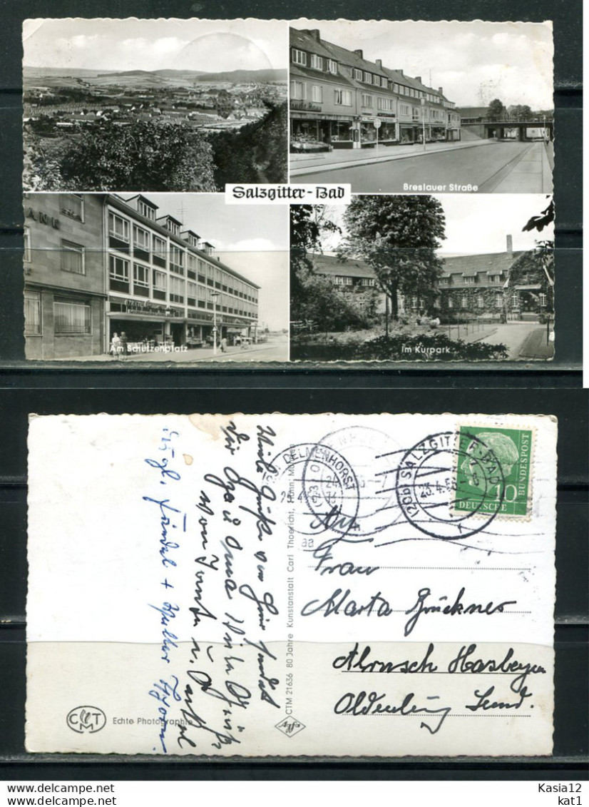 K13165)Ansichtskarte: Salzgitter, Mehrbildkarte, Gelaufen 1956 - Salzgitter