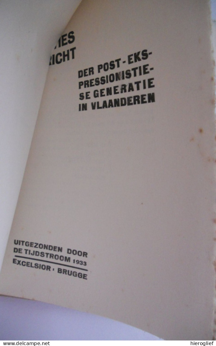 Poëties Bericht Der Post-ekspressionistiese Generatie In Vlaanderen 1933 De Tijdstroom Gedichten Dichters Poëzie Verzen - Poesía