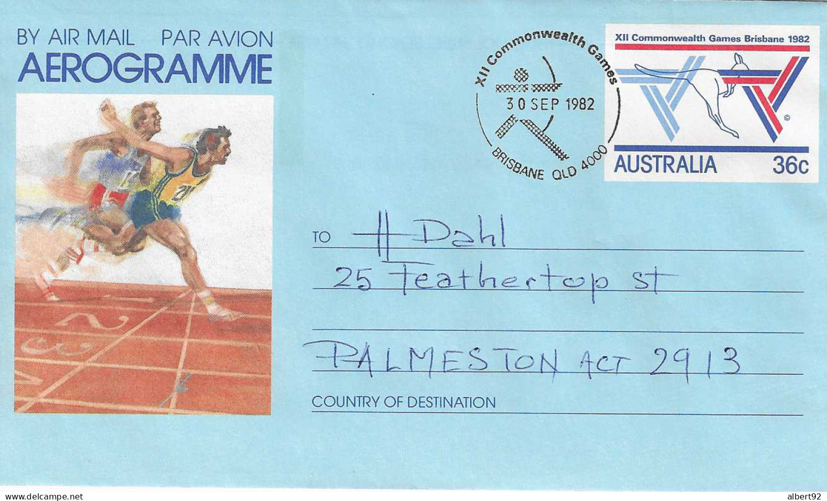1982 Le Tir à L'Arc Aux Jeux Du Commonwealth à Brisbane ( Australie) Aérogramme - Boogschieten