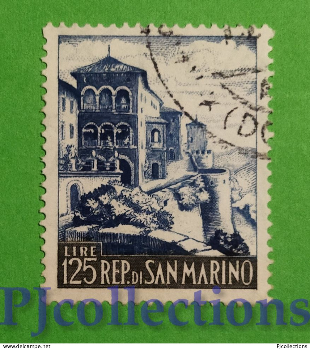 S834- SAN MARINO 1957 BASTIONI MERIDIONALI 125L USATO - USED - Usati