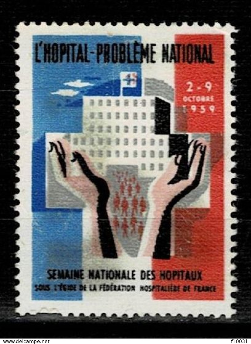 ERINNOPHILIE  L'HOPITAL PROBLEME NATIONAL 1959 - Esposizioni Filateliche