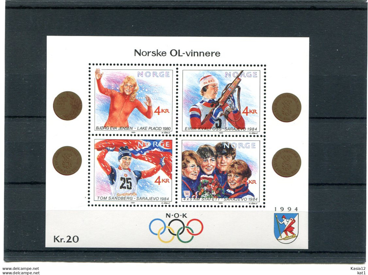 A50333)Olympia 94: Norwegen Bl 12** - Inverno1994: Lillehammer