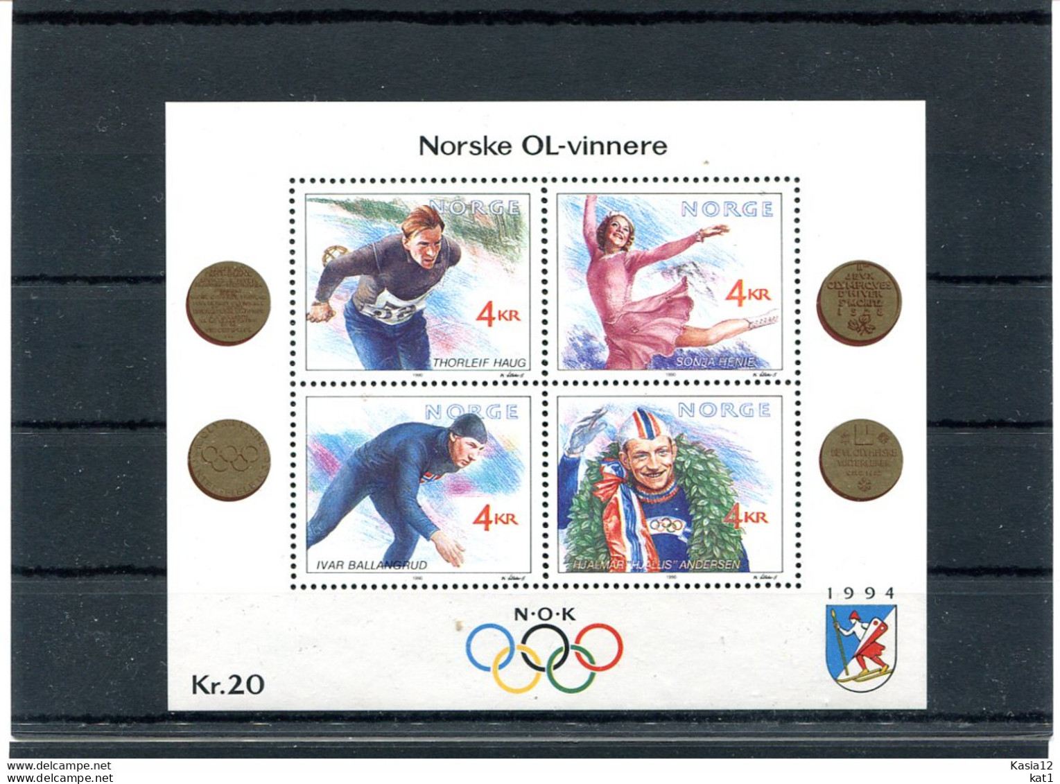 A50334)Olympia 94: Norwegen Bl 14** - Invierno 1994: Lillehammer