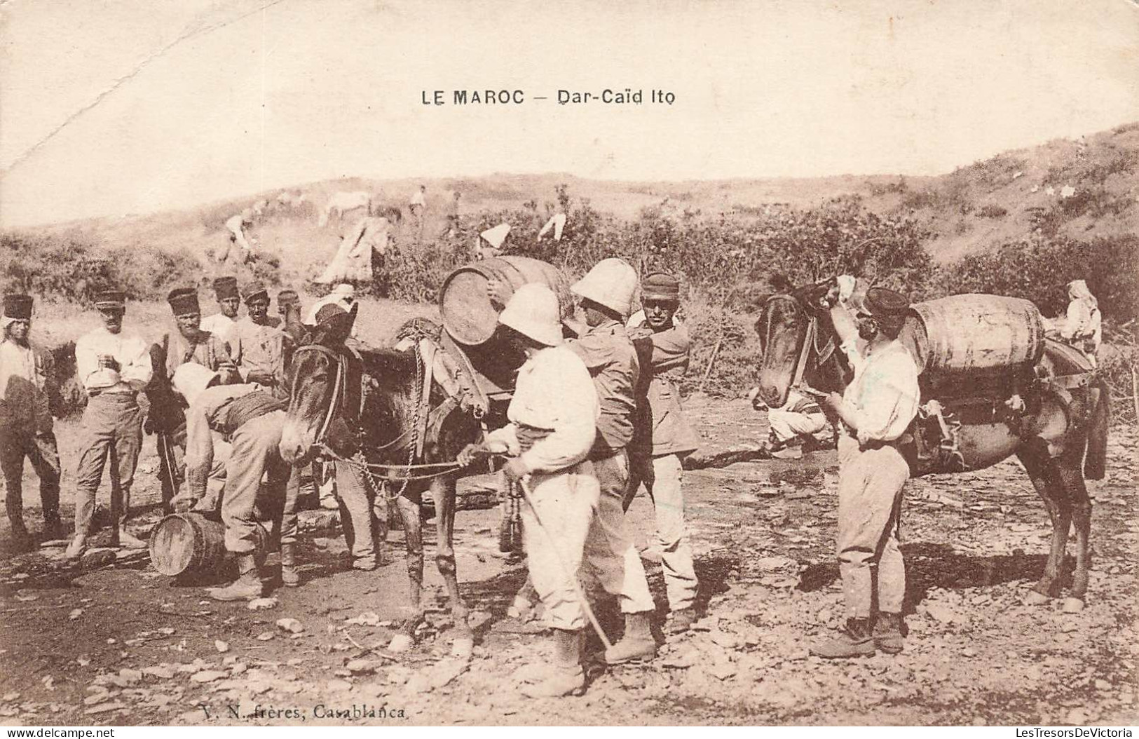 MAROC - Dar Caïd Ito - Animé - Carte Postale Ancienne - Autres & Non Classés