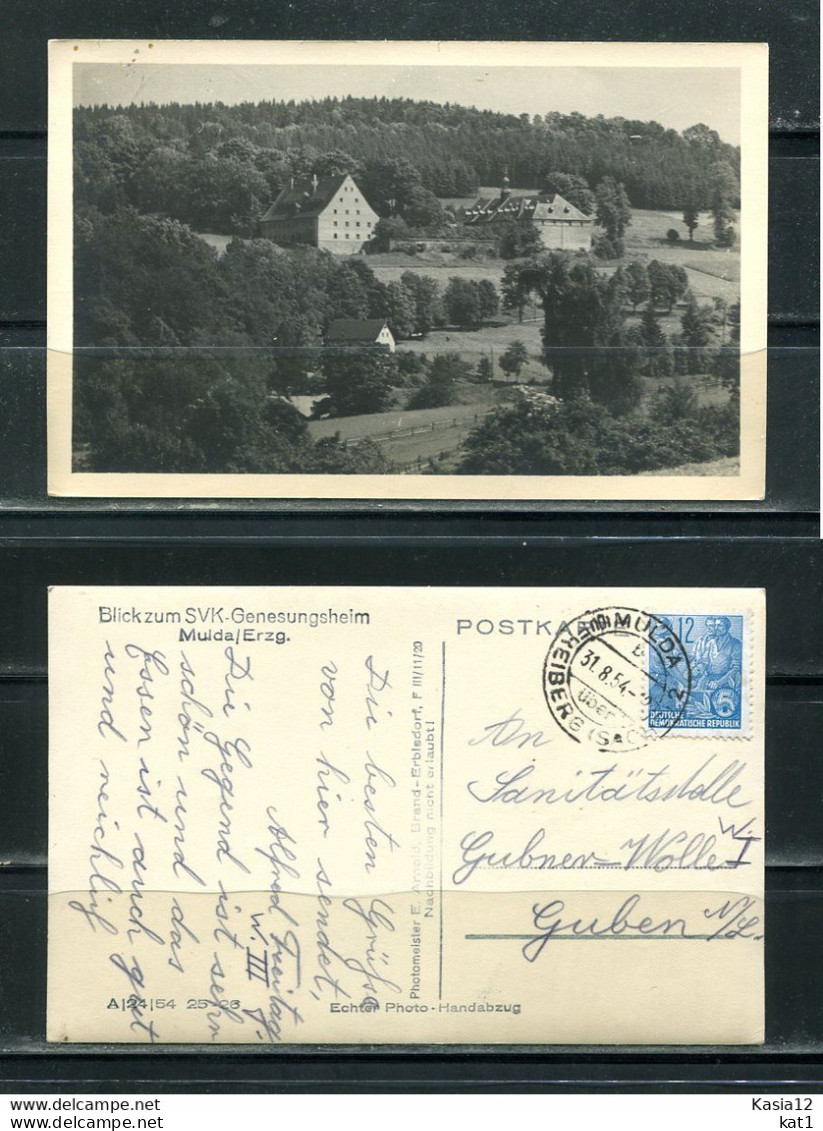 K13694)Ansichtskarte: Mulda, SVK-Genesungsheim, Gelaufen 1954 - Mulda (Erzgeb.)